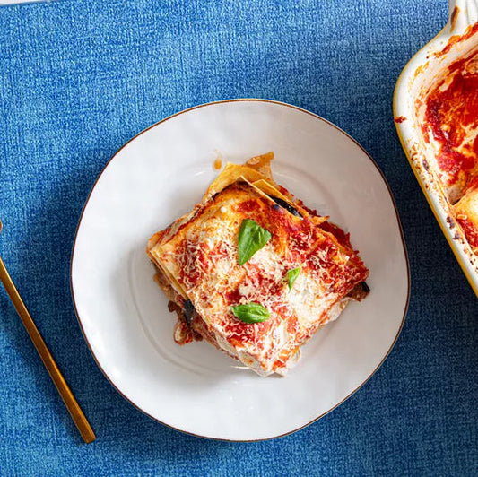 Eggplant Mac n Cheese Lasagne