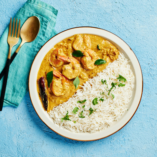 Prawn Madras with Basmati Rice