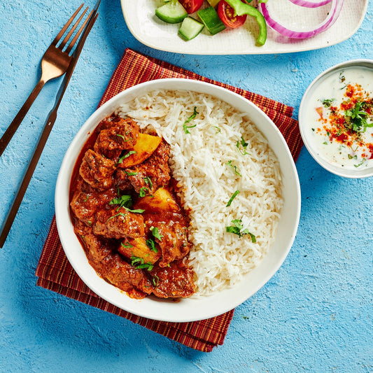 Beef Vindaloo with Basmati Rice